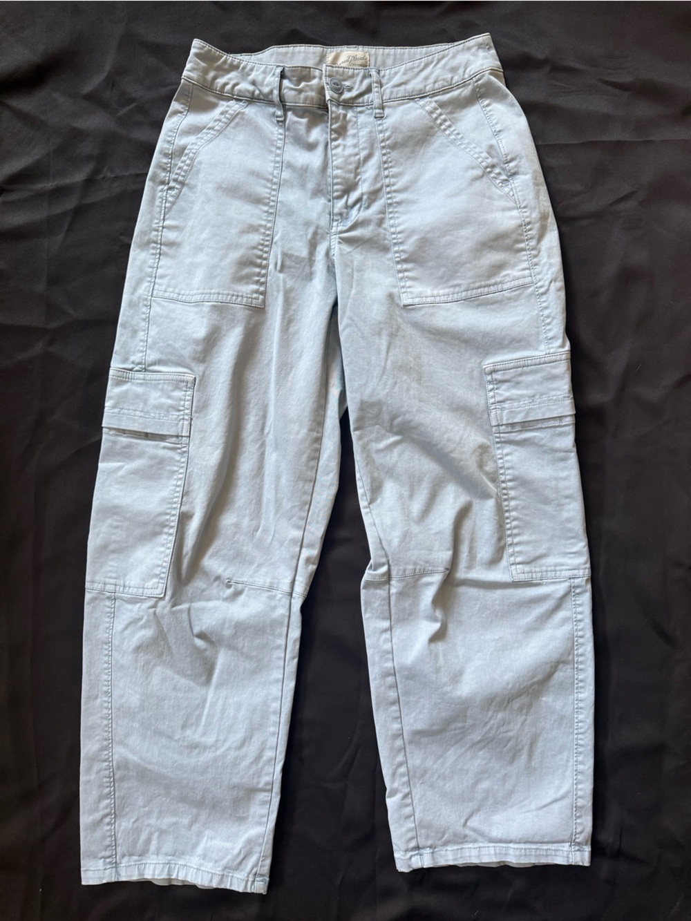 Universal Thread Women’s Light Blue Cargo Pants - Utility Pocket Trousers